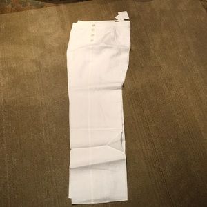 Lands End Linen Sailor Pant White